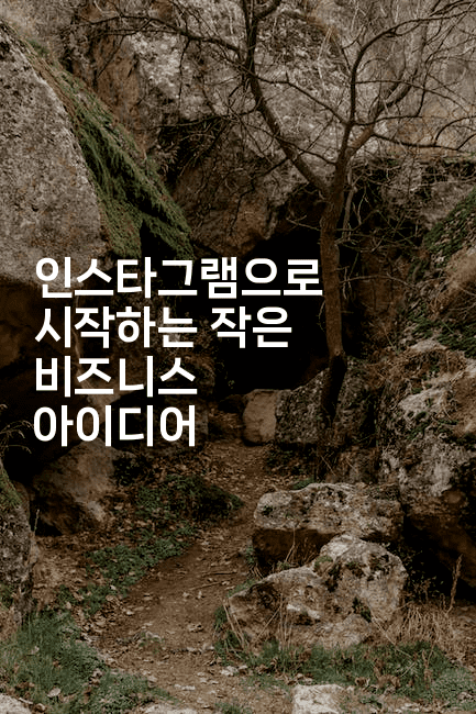 인스타그램으로 시작하는 작은 비즈니스 아이디어-셀러뷰