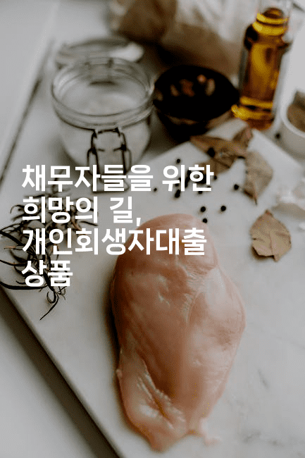 채무자들을 위한 희망의 길, 개인회생자대출 상품