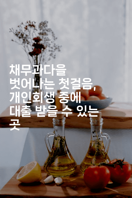 채무과다을 벗어나는 첫걸음, 개인회생 중에 대출 받을 수 있는 곳-셀러뷰